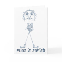 Aries [- BitchScope -] Geburtstagskarte