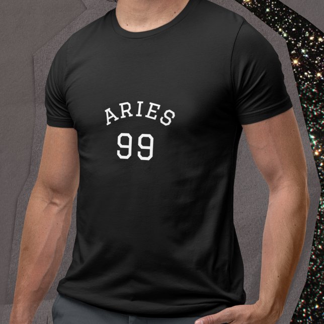 Aries | Black Birthday T-Shirt (Von Creator hochgeladen)