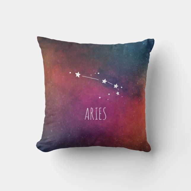 Aries Constellation Astrologie Kissen (Vorderseite)