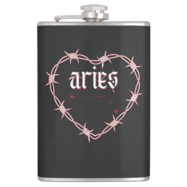 Aries Constellation Gothic Dark Celestial Edgy Flachmann