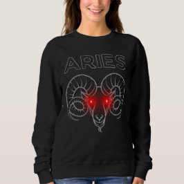 Aries Dark Astrology | Minimal Occult Zodiac Sweatshirt