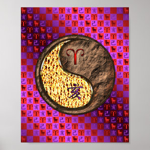 Äries & Earth Boar Poster