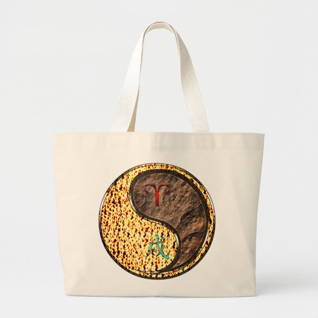 Aries & Earth Dog Jumbo Stoffbeutel (Vorne)