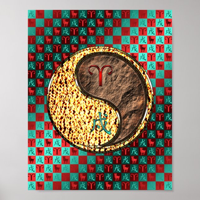 Aries & Earth Dog Poster (Vorne)