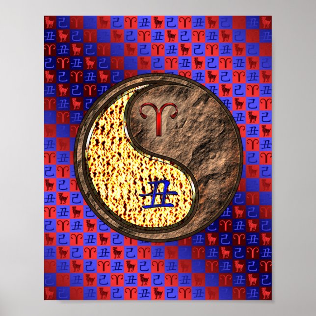 Aries & Earth Ox Poster (Vorne)