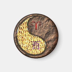 Aries & Earth Rooster Magnet