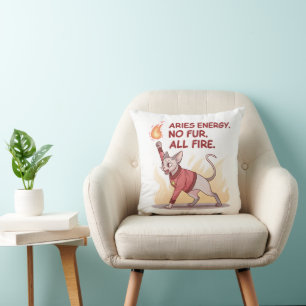 Aries Energy Sphynx-Katze Ohne Fell Alles Feuer Ku Kissen