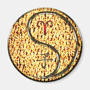 Aries & Fire Rat Magnet