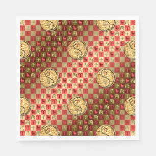 Aries & Fire Rat Serviette