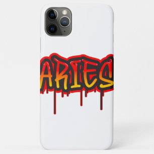 ARIES Fire Sign Driving Word Art Spray Paint Case-Mate iPhone Hülle