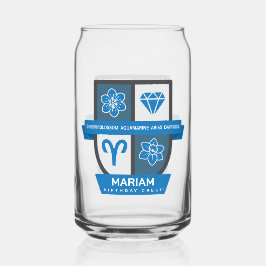 Aries Geburtstags-Emblem™ für 21.-31. März Dosenglas