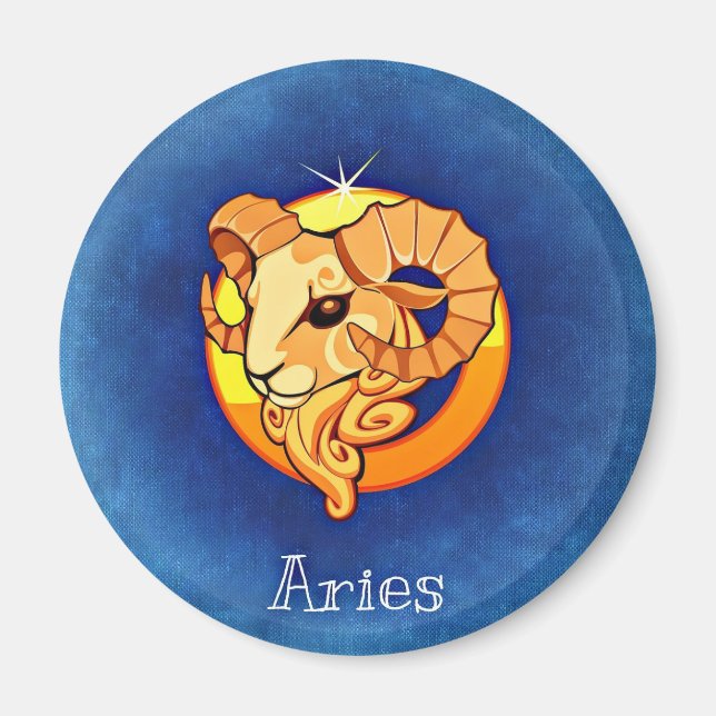 Äries, Horoskop-Symbol, Das Ram Astrology Magnet (Vorne)
