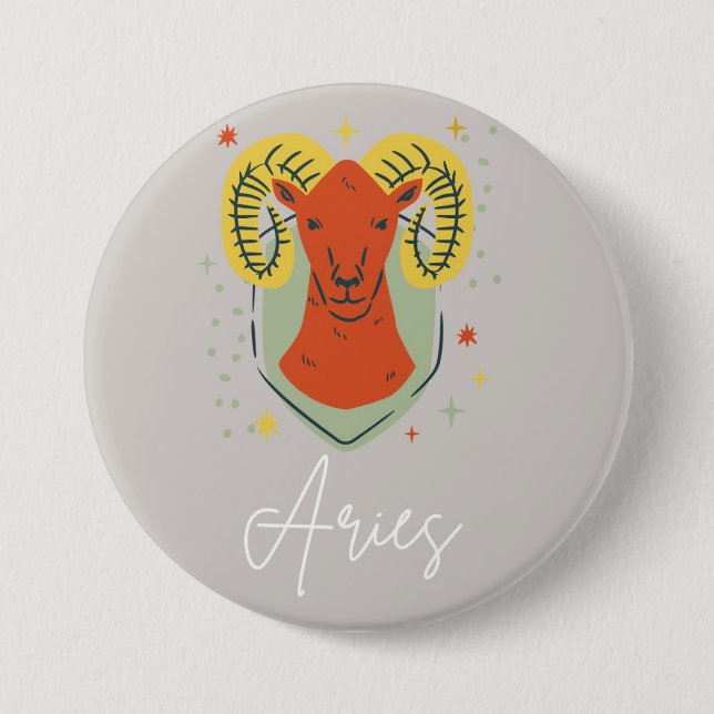 Aries-Knopfabzeichen  Button (Vorderseite)