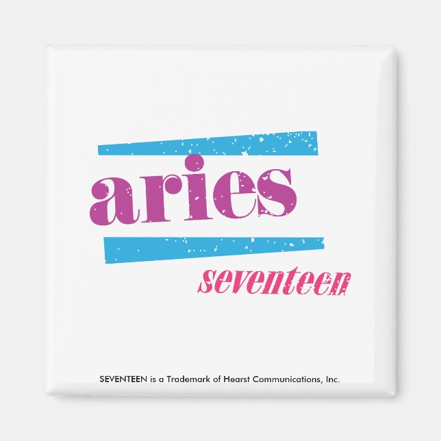 Aries Lila Magnet (Vorne)