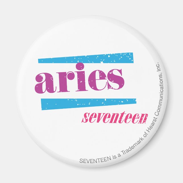 Aries Lila Magnet (Vorne)