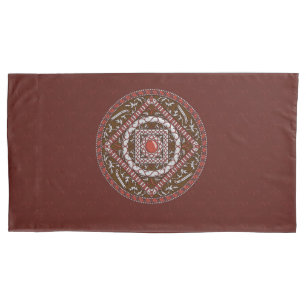 Aries-Mandala-Kissenbezug Kissenbezug