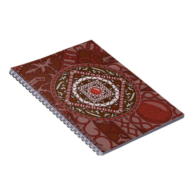 Aries Mandala Notebook Notizblock (Rechte Seite)
