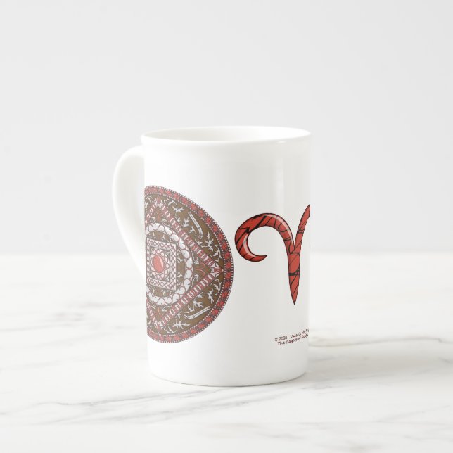Aries Mandala Specialty Tasse (Vorderseite Links)