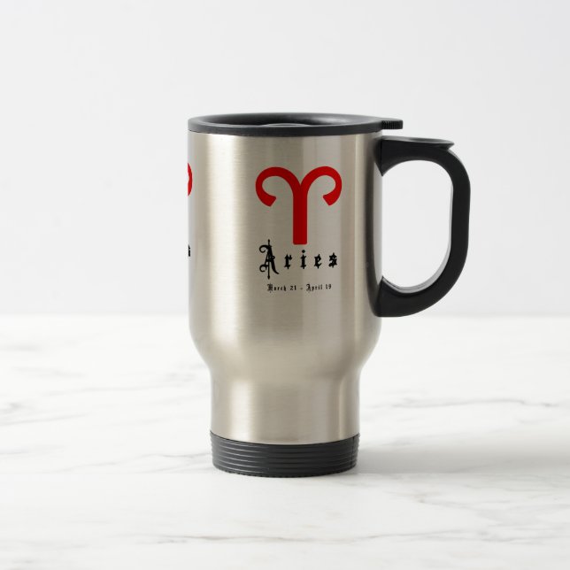 Aries, März 21. - 19. April Reisebecher (Rechts)