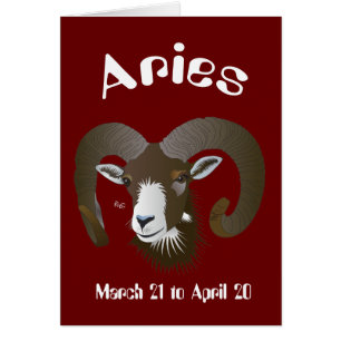 Aries März 21 bis 20. April Karte