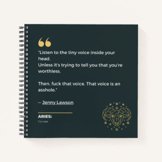 Aries-Notebook Notizbuch