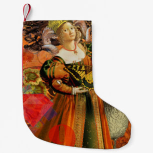 Aries Orange Woman Gothic Illustration Kleiner Weihnachtsstrumpf