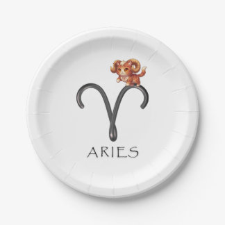 Aries Party Plate Pappteller