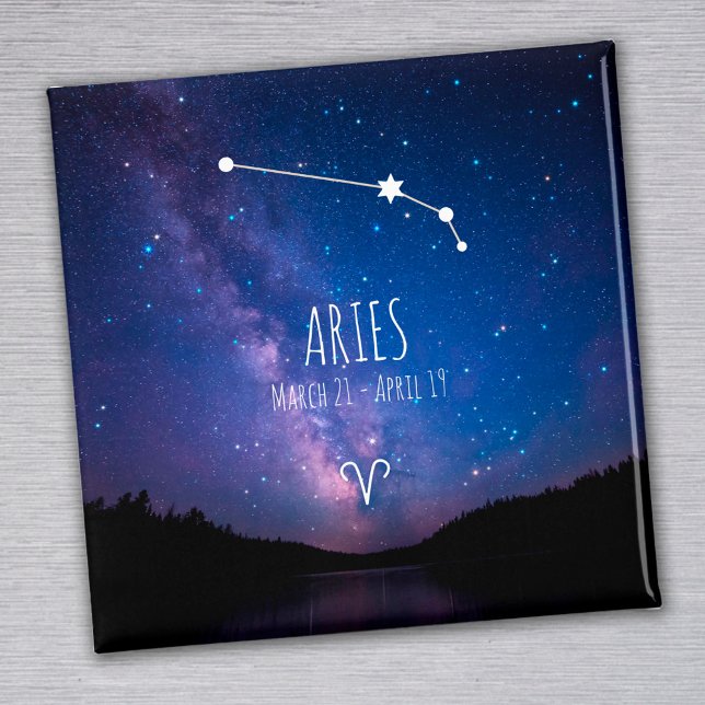 Aries | Personalisiertes Sternbild Magnet (Von Creator hochgeladen)