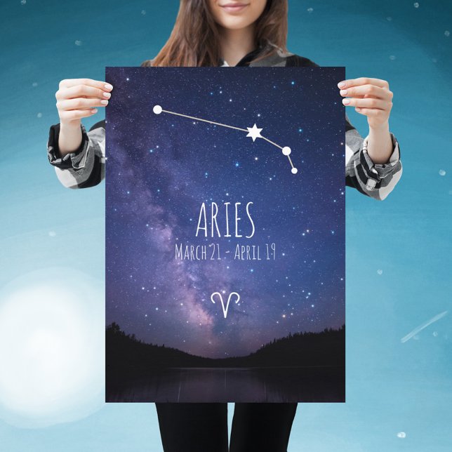 Aries | Personalisiertes Zodiac-Sternbild-Poster Poster (Von Creator hochgeladen)