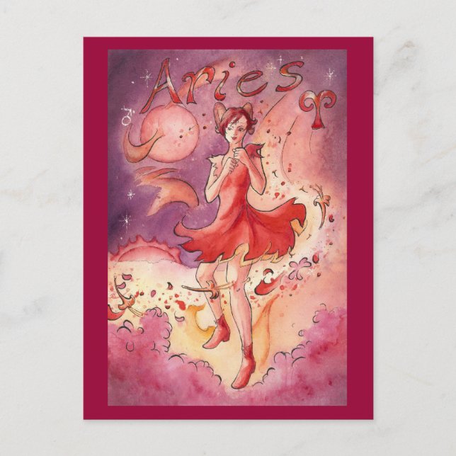 Aries Postkarte (Vorderseite)