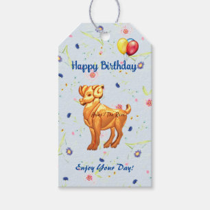 Aries Ram Birthday Geschenkanhänger