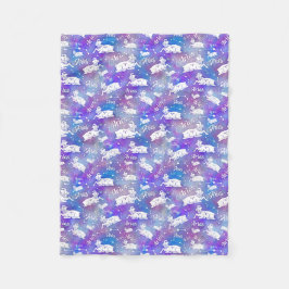 Aries Ram Constellation Stars Geburtstagsmuster Fleecedecke