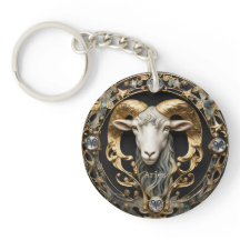 Aries Ram, Diamond et Or Personnalisé