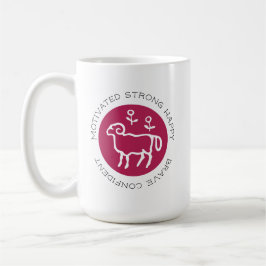 Aries Ram Logo Zodiac Star Signature Astrologie Ka Kaffeetasse