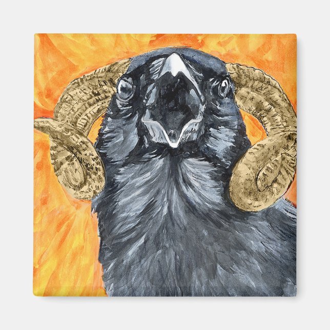 Aries Raven Aqucolor Magnet (Vorne)