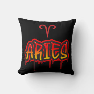 ARIES Rotes Tropf Astrologie Sternzeichen März Apr Kissen