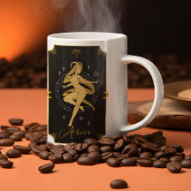 Aries Saucy signiert astrologische Tasse