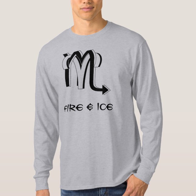 Aries & Scorpio bw T-Shirt (Vorderseite)