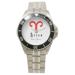 Aries signieren Astrologie Zodiac Armbanduhr