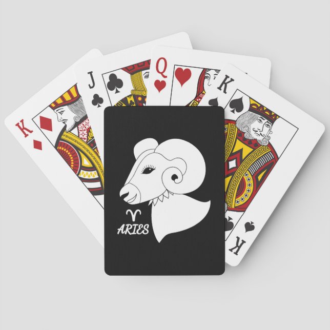 Aries Silhouette Spielkarten (Rückseite)