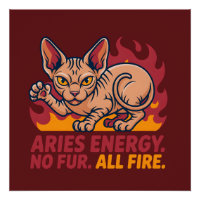 Aries Sphynx Katze Feuer Zodiac Energie Kunst