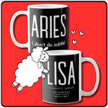 Aries Star Sign Zodiac Geschenk
