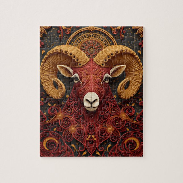 Aries-Sternzeichen-Papier-Quilling (Vertikal)