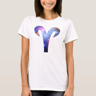 Aries Symbol Flowy Circle Oben T-Shirt