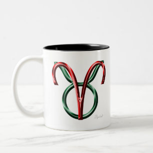 Aries Taurus Cusp Astrologie Zodiac Sign Zweifarbige Tasse