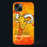 Aries The Ram zodiac fire ipad case<br><div class="desc">Aries "The Ram" griechische Astrologie Pad Fall mit Arien Symbol und Feuer. Lest den Strom ab. Ein perfektes Geschenk für Ariens (geboren 20 März - 19 April). Einzigartig gezeichnet und entworfen von Sarah Trett.</div>