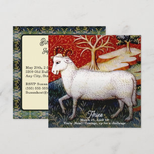 Aries the Ram Zodiac Sign Birthday Party Einladung