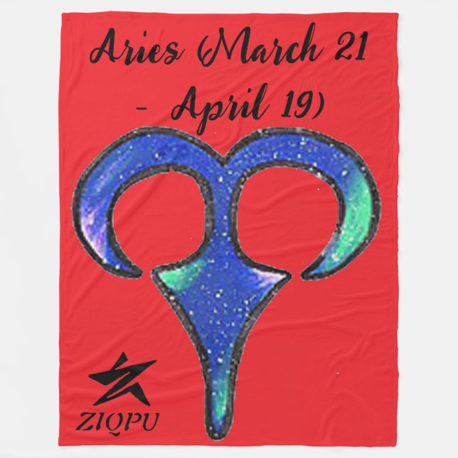 Aries Throw Blanket Fleecedecke (Vorderseite)