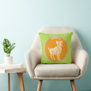 Aries Throw Pillow Kissen