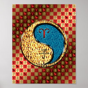 Aries & Water Rat Poster